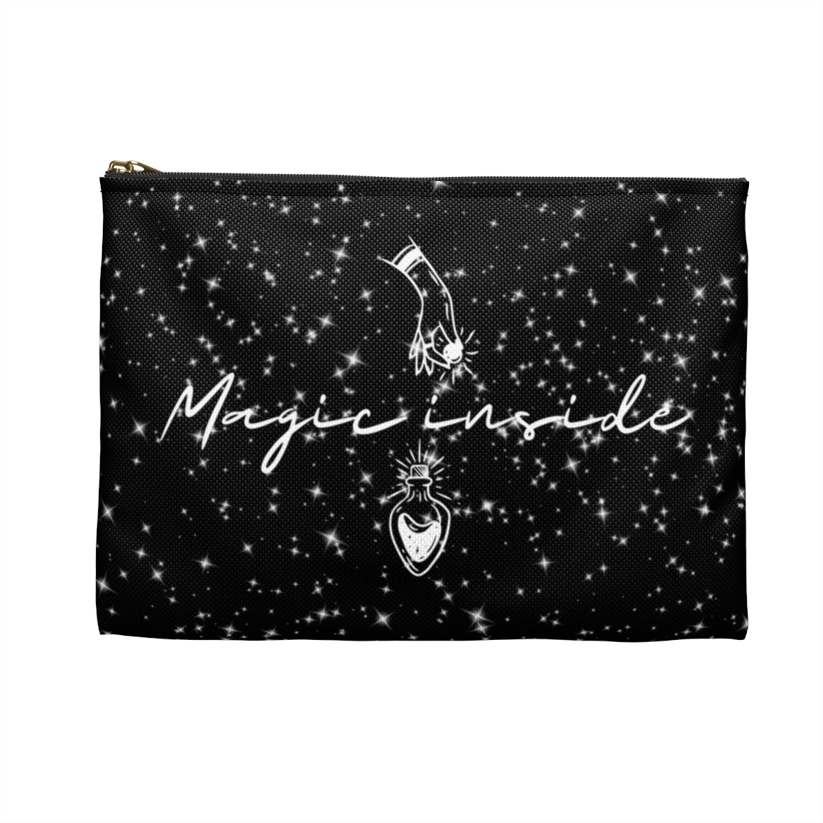 'Magic Inside' zipper pouch