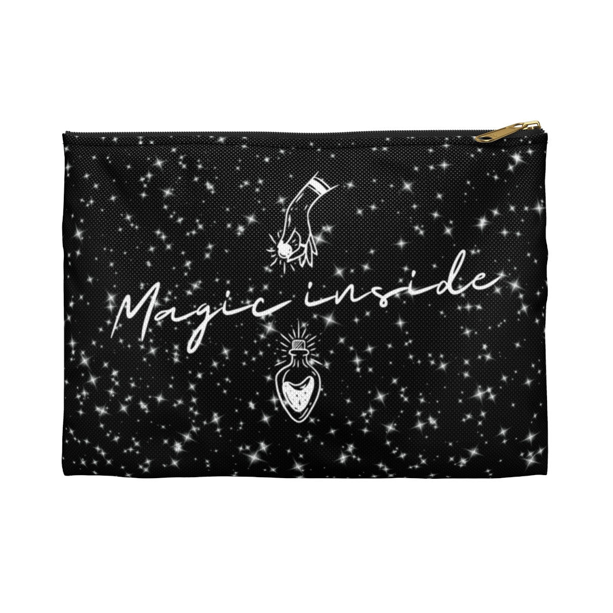 'Magic Inside' zipper pouch