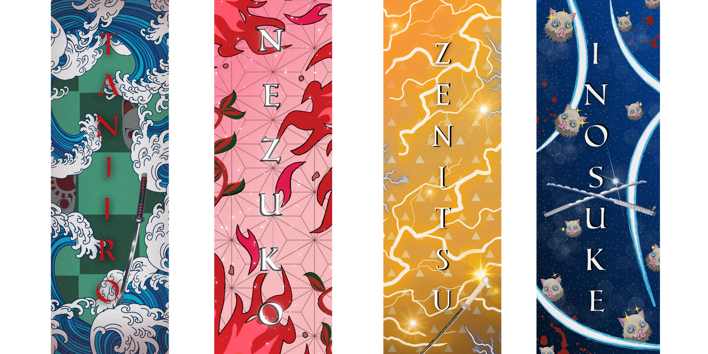 Demon Slayer Bookmark Set