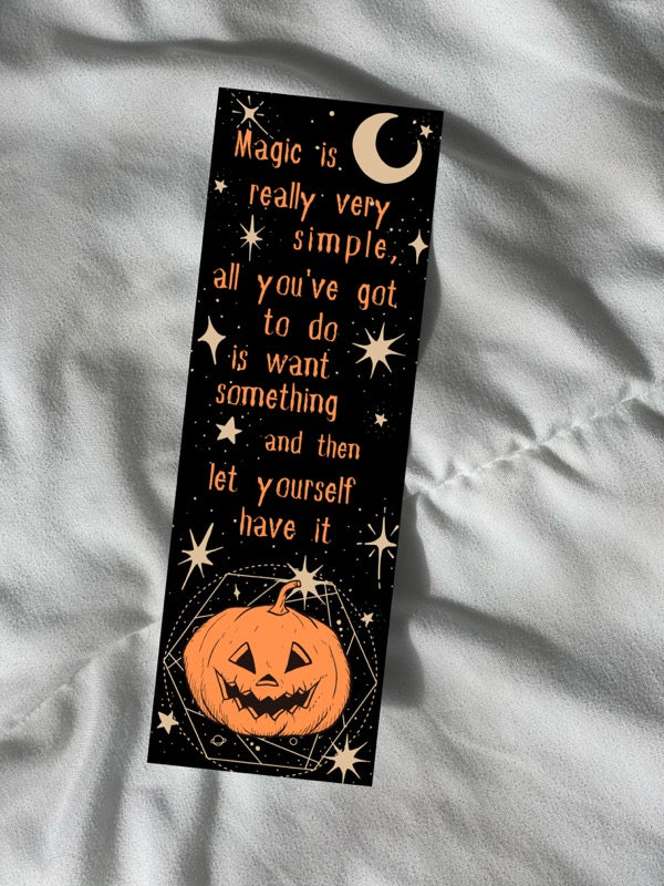 Halloween Town Inspired Bookmark