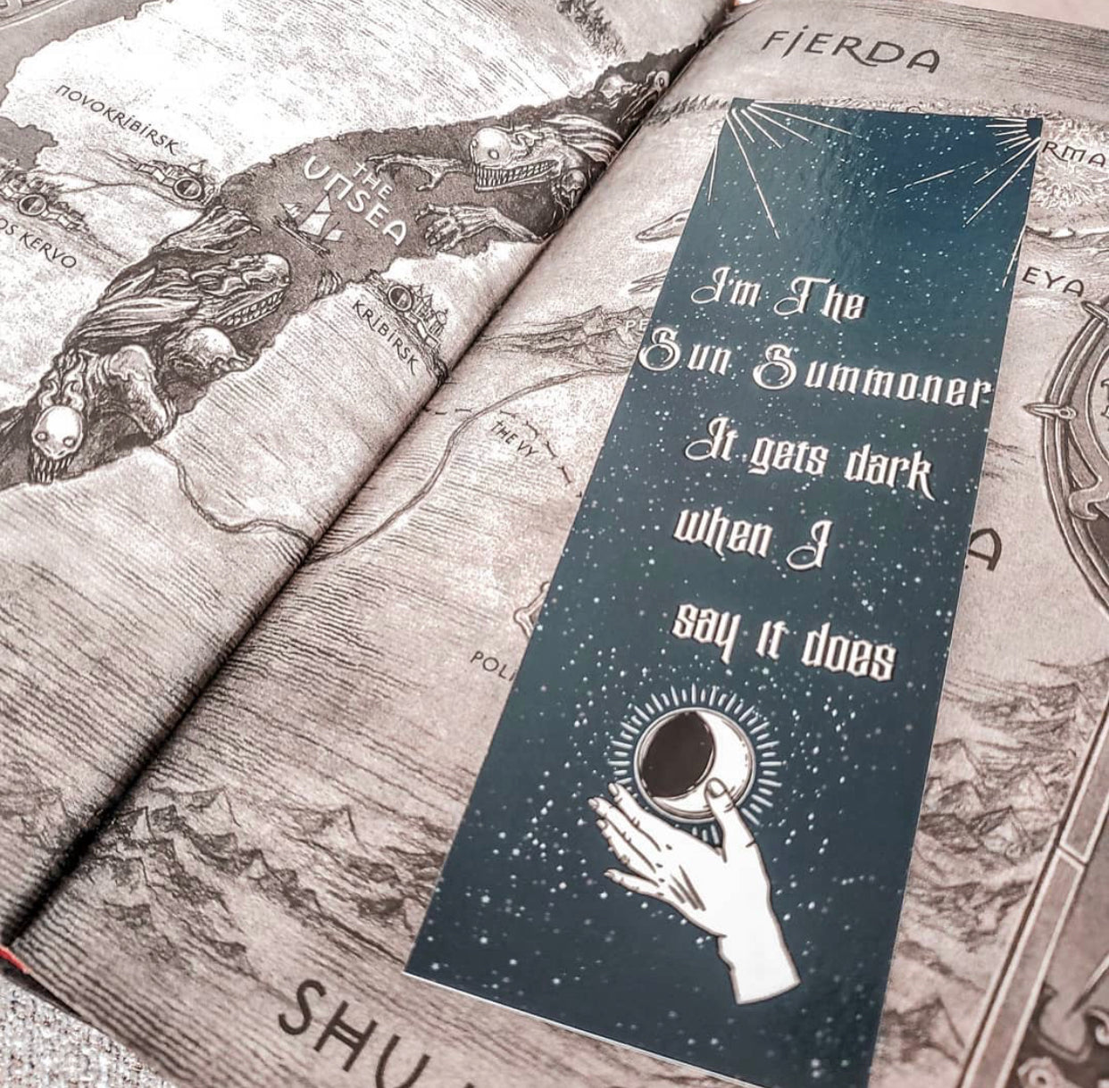 The Sun Summoner inspired bookmark