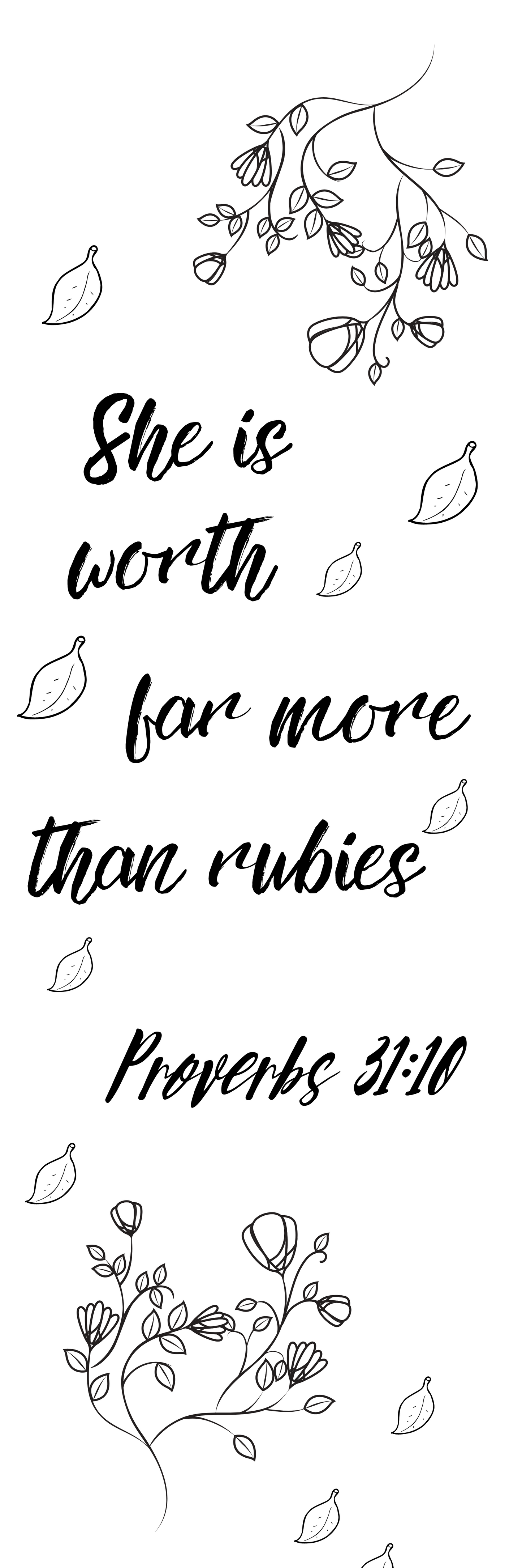 Proverbs 31:10 Bookmark