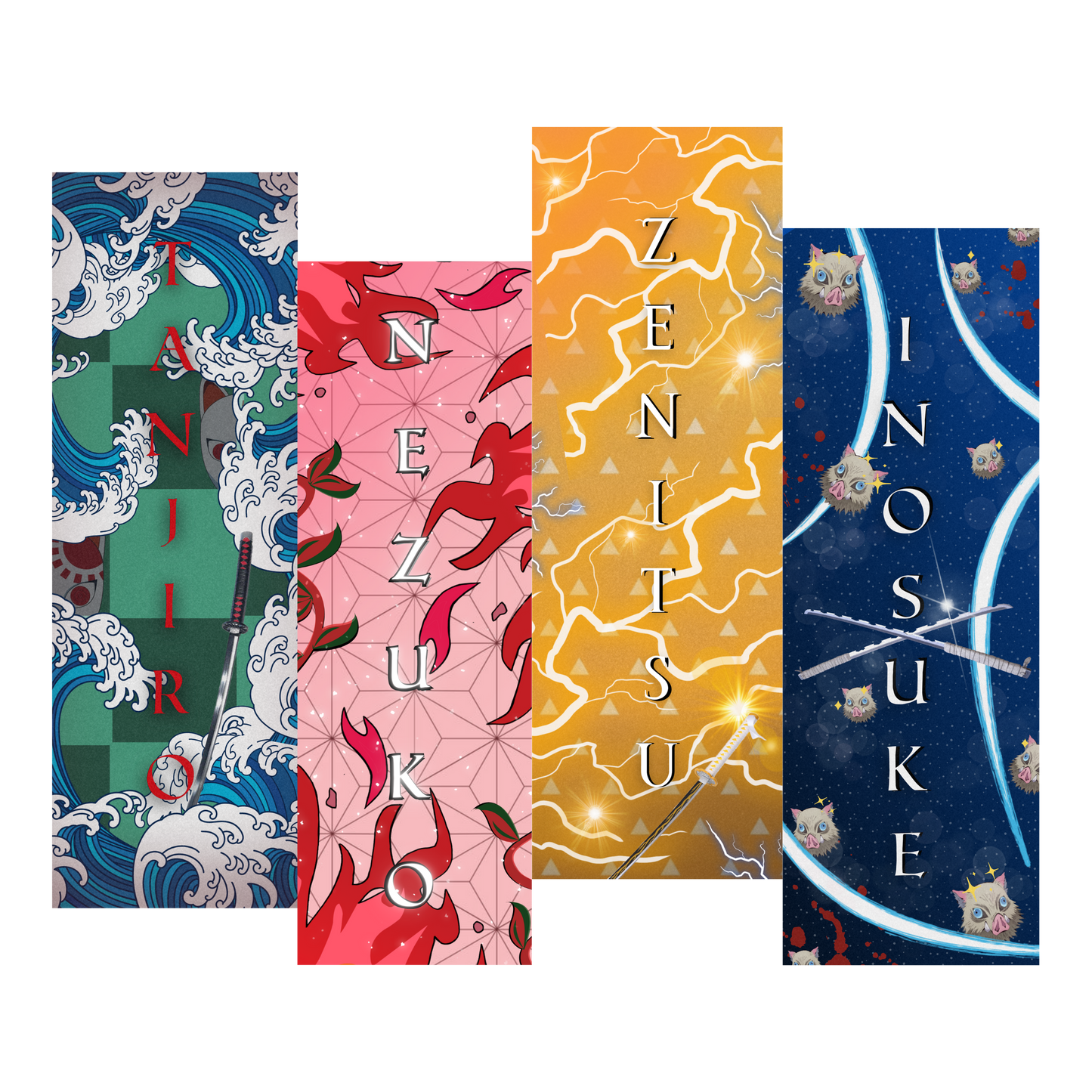 Demon Slayer Bookmark Set
