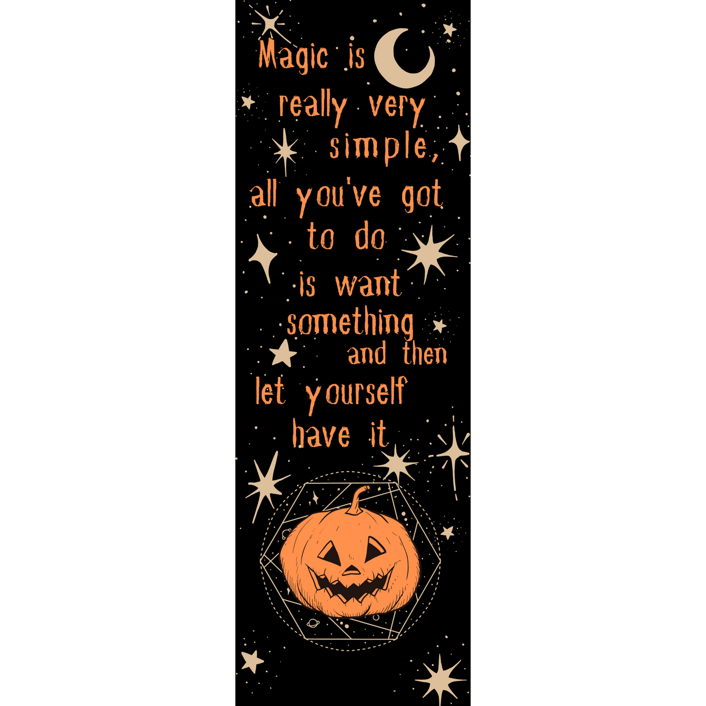 Halloween Town Inspired Bookmark