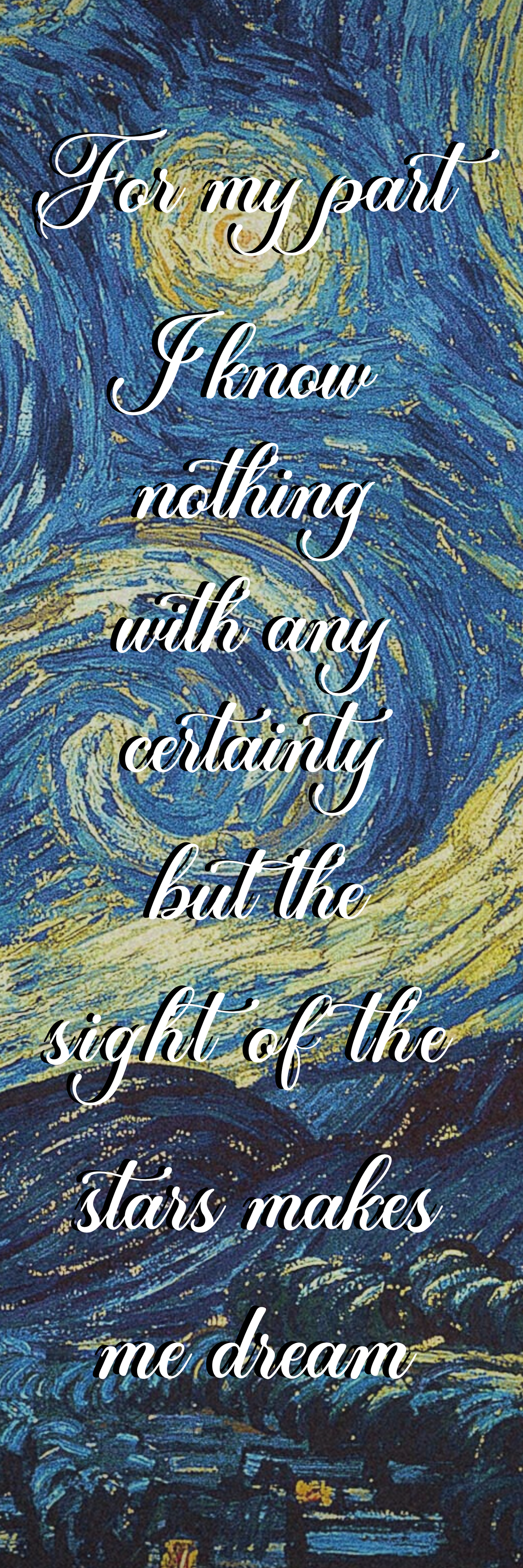 Van Gogh Starry Night Bookmark