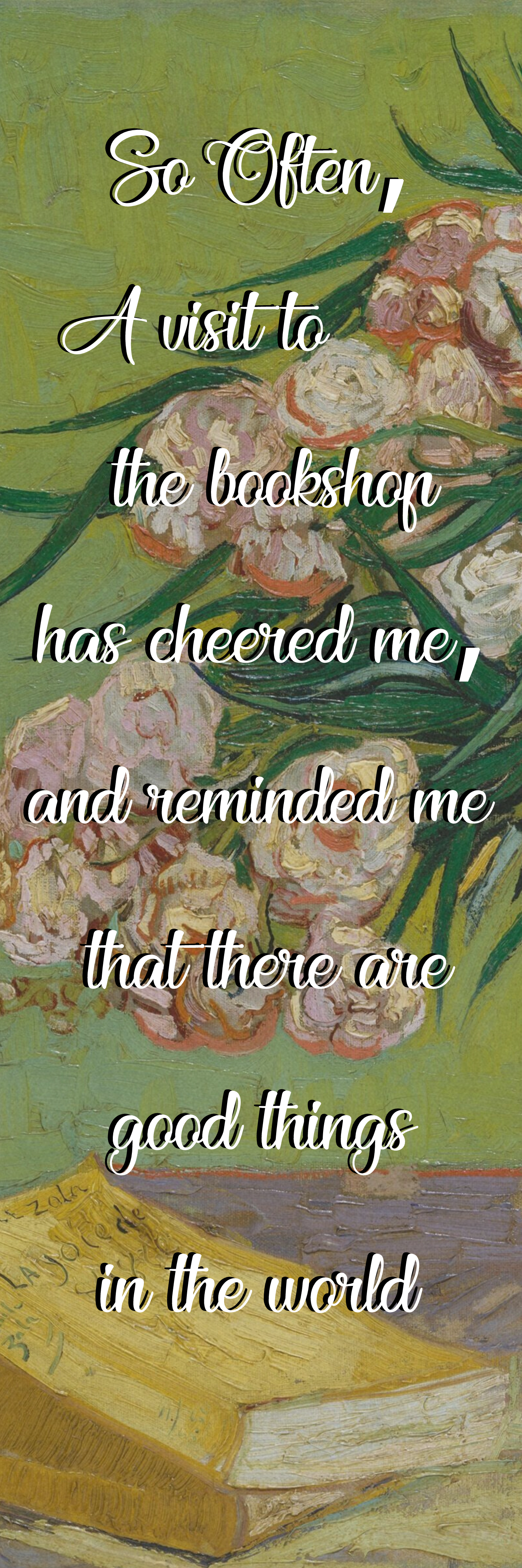 Van Gogh Oleander and Book Bookmarks