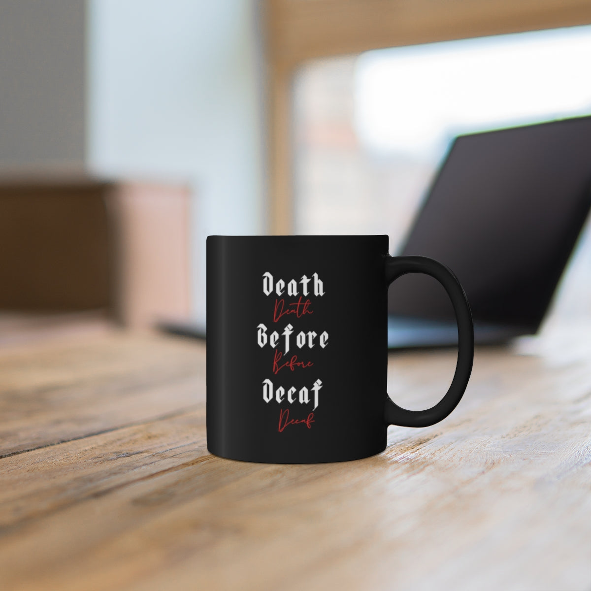 Death Before Decaf Mug