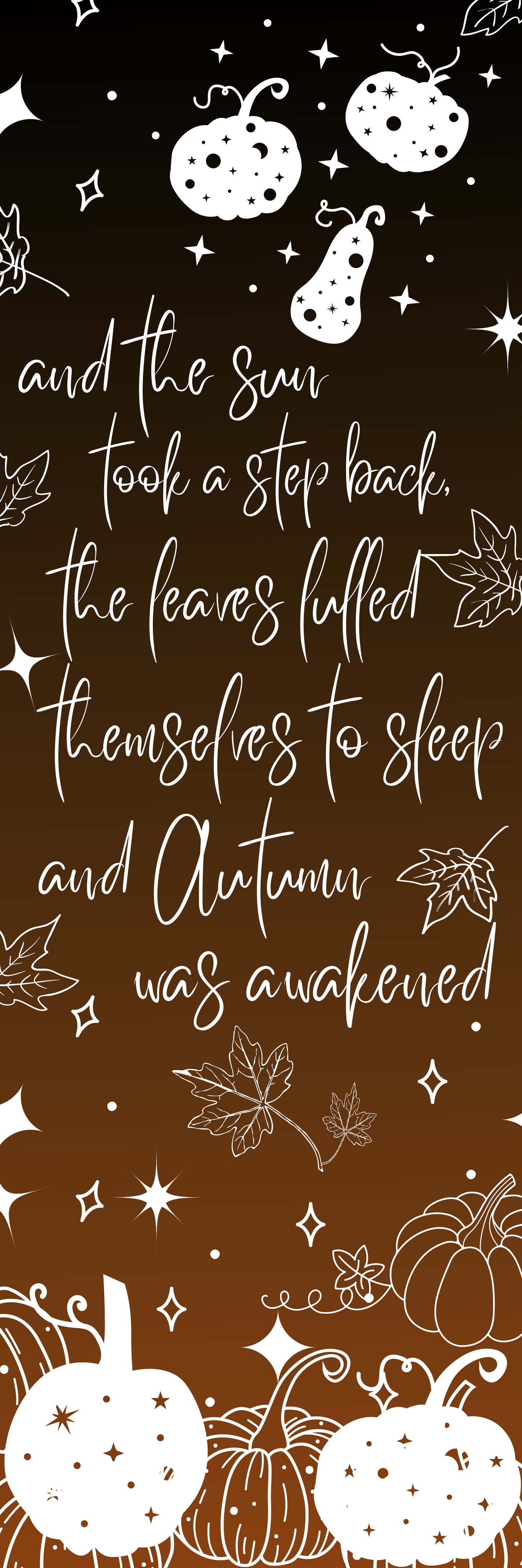 Autumn Was Awakened Bookmark