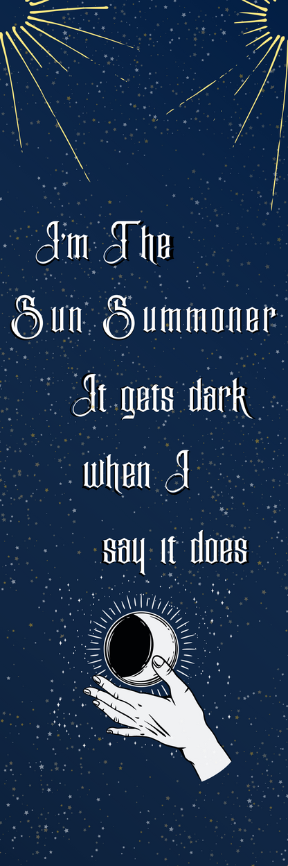 The Sun Summoner inspired bookmark